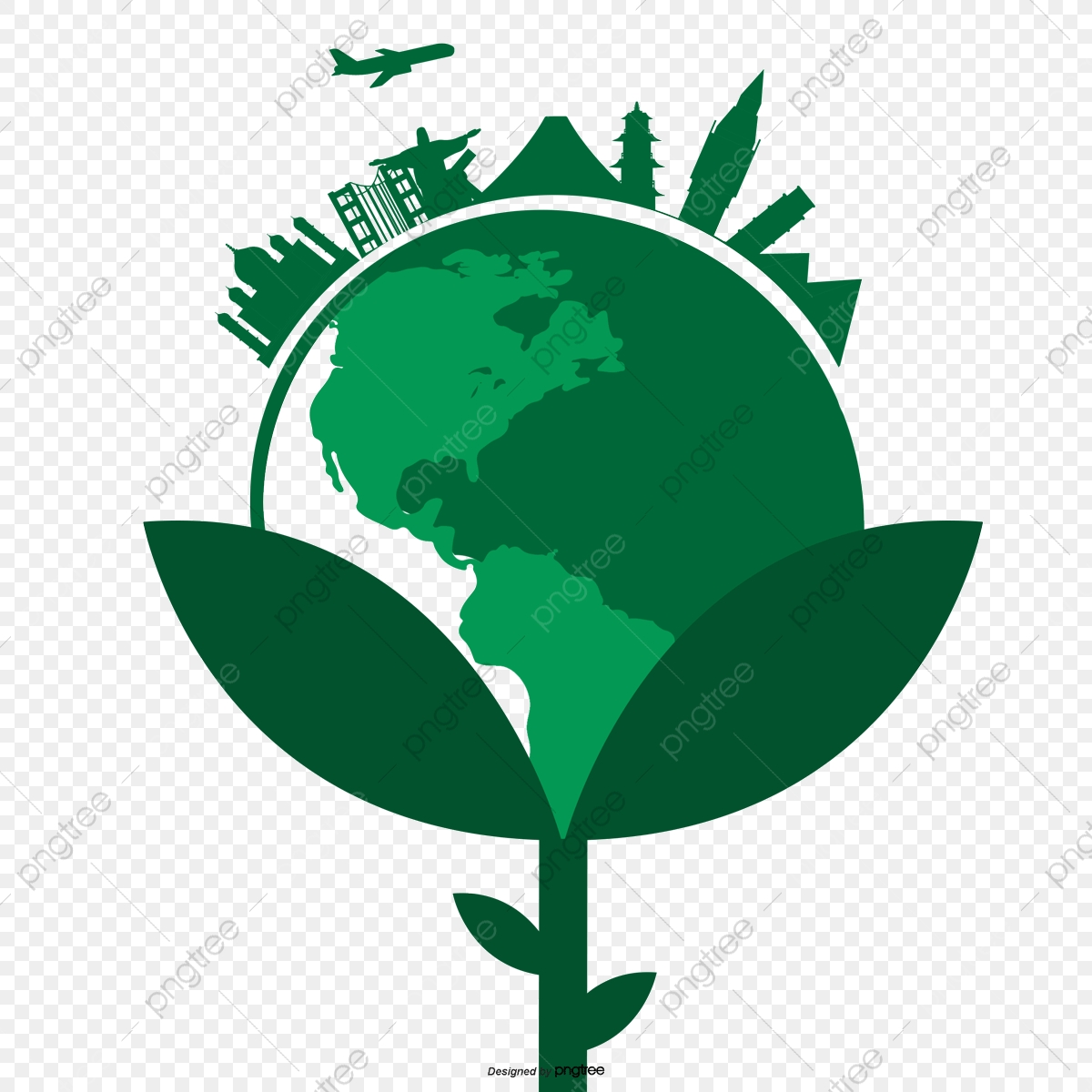 1200x1200 Green Earth City, Green Vector, Earth Vector, City Vector Png