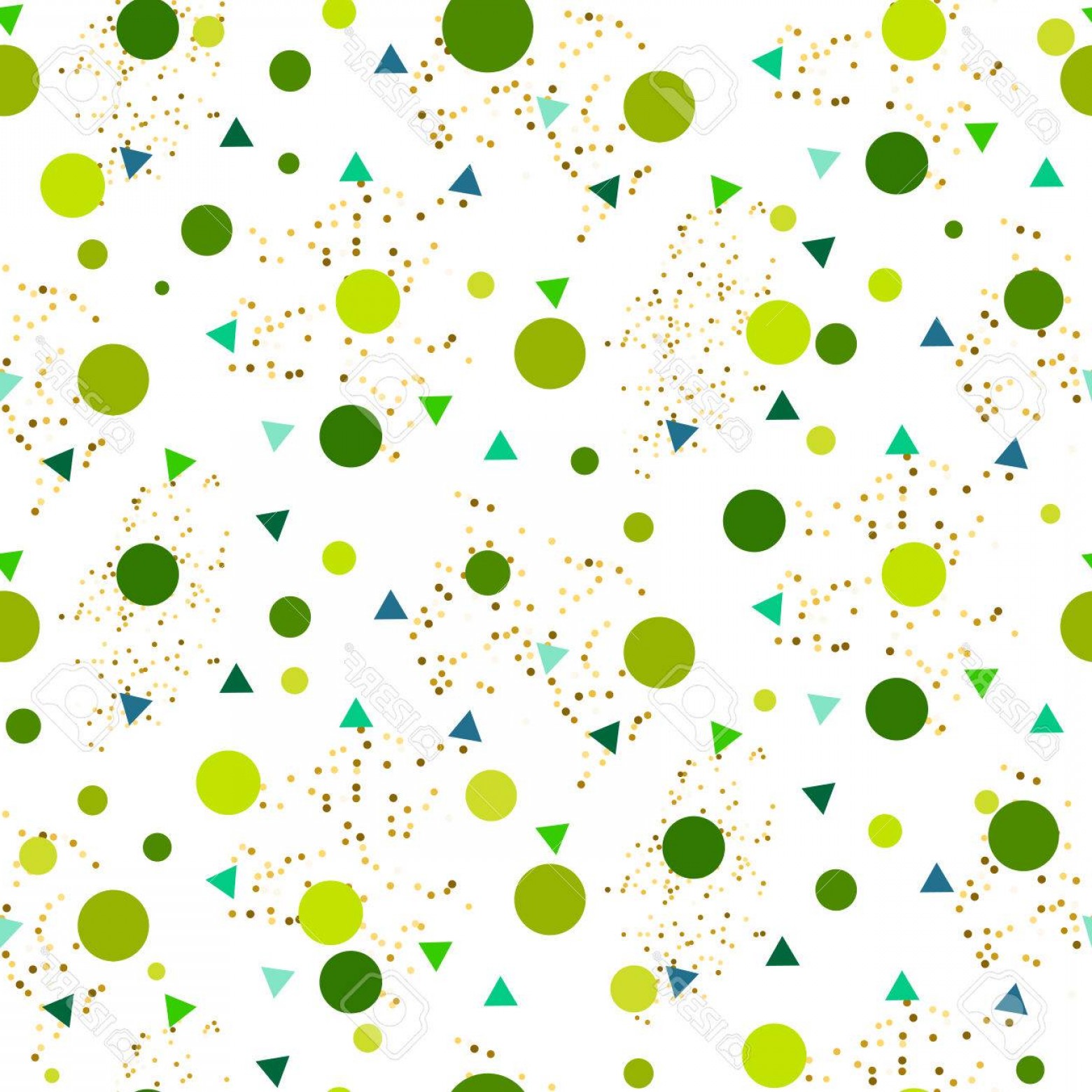 1560x1560 Photostock Vector Confetti Seamless Greenery White Glitter Vector