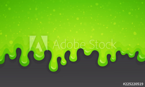 500x300 Dripping Acid Green Glitter Slime On Grey Background Vector