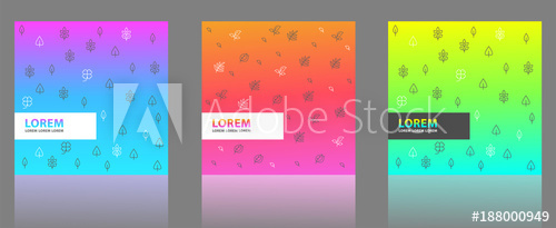 500x205 Leaf Line Pattern Background For Business Brochure Or Card Cover