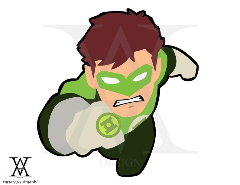 794x613 Green Lantern Dc Comic Justice League Clipart Vector Etsy