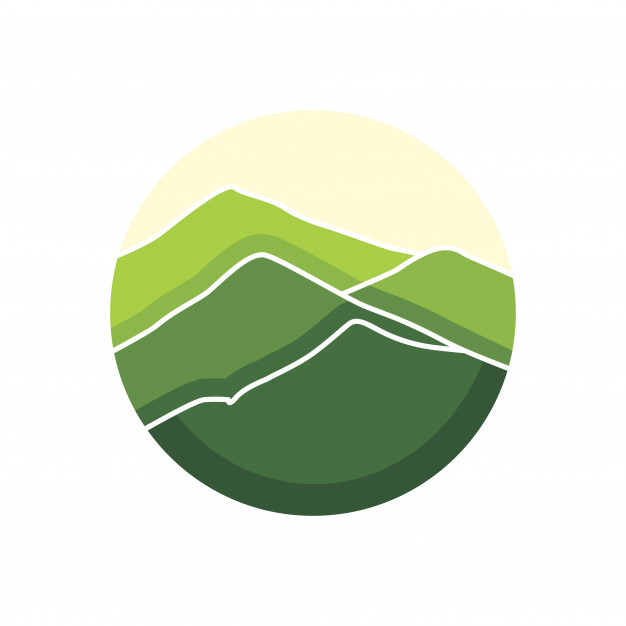 626x626 Green Mountain Logo Vector Premium Download