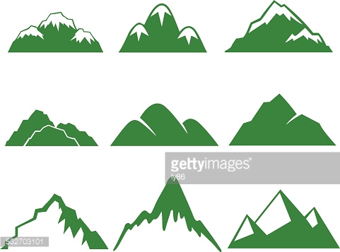 481x357 Mountain Vector Art Group With Items