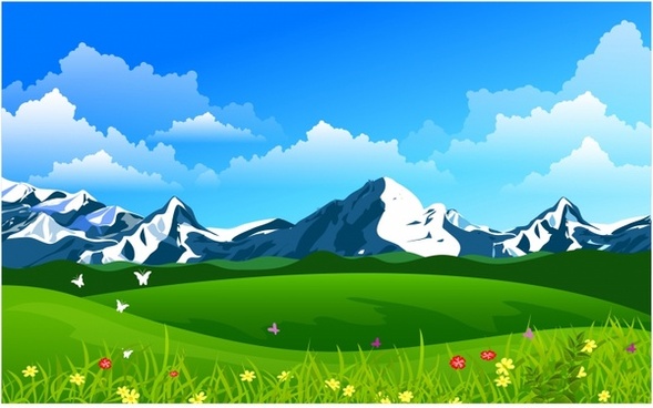 589x368 Mountain Free Vector Download