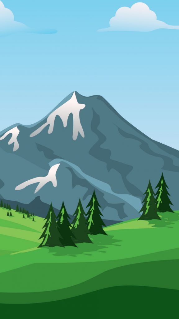576x1024 Mountains, Vector, Landscape, Nature Wallpaper