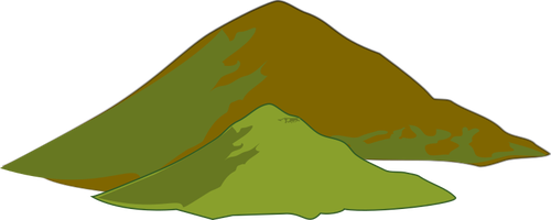 500x200 Mountains Vector Image