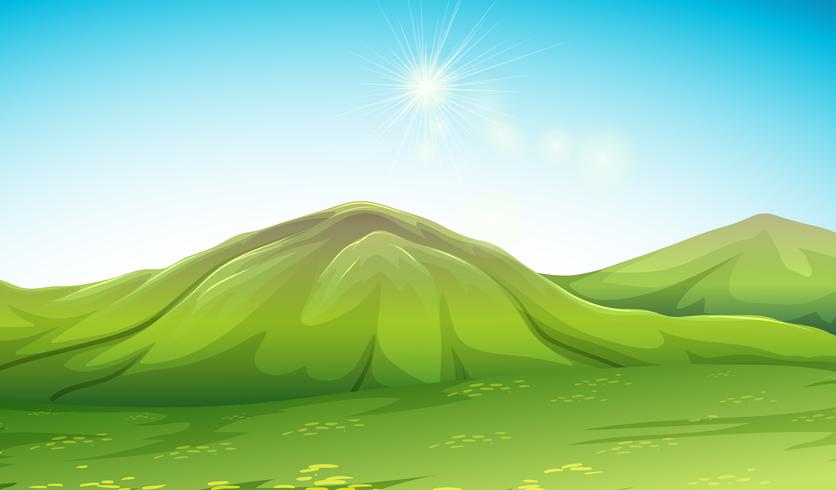 836x490 Nature Scene With Green Mountain