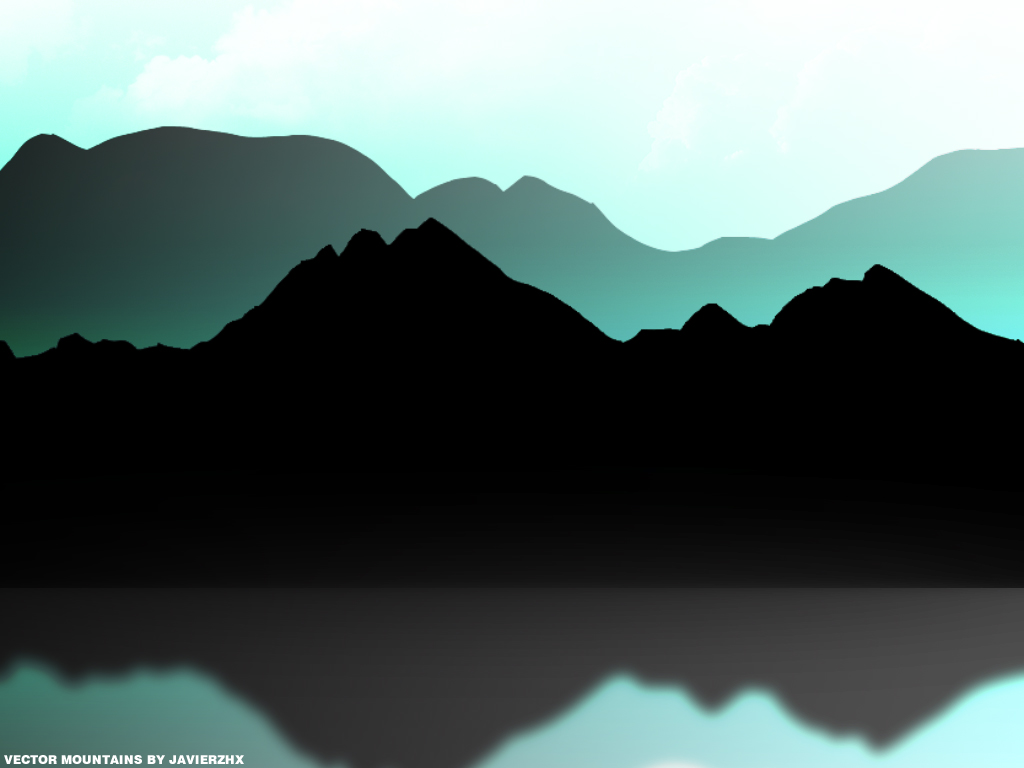 1024x768 Vector Mountains