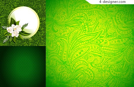 460x299 Designer Green Shading Background Vector Material