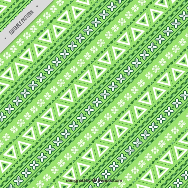626x626 Green Pattern In Ethnic Style Vector Free Download