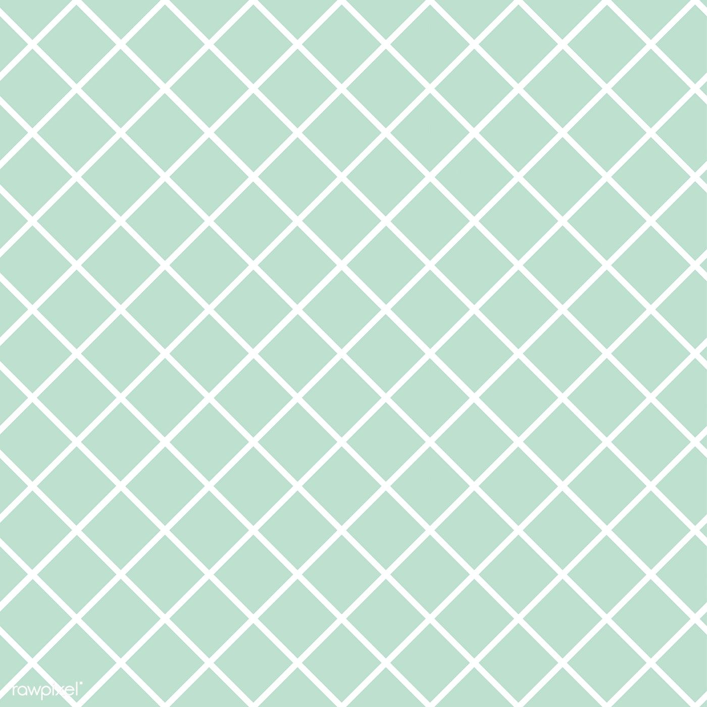 1400x1400 Mint Green Seamless Grid Pattern Vector Free Image