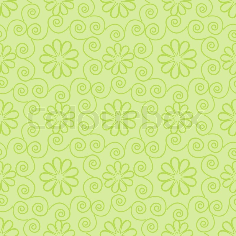 800x800 Seamless Light Green Ornamental Stock Vector Colourbox