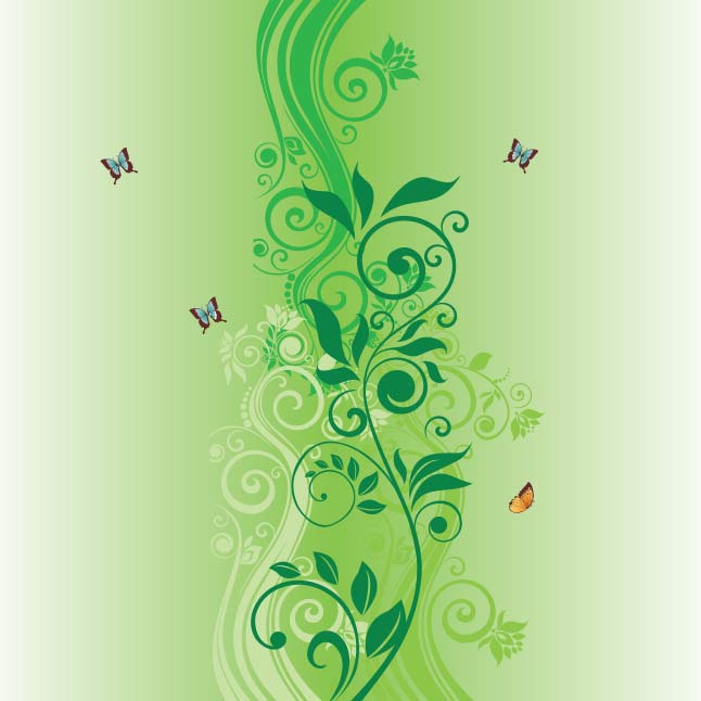 646x646 Green Swirl Butterfly Vector Vector Art Graphics