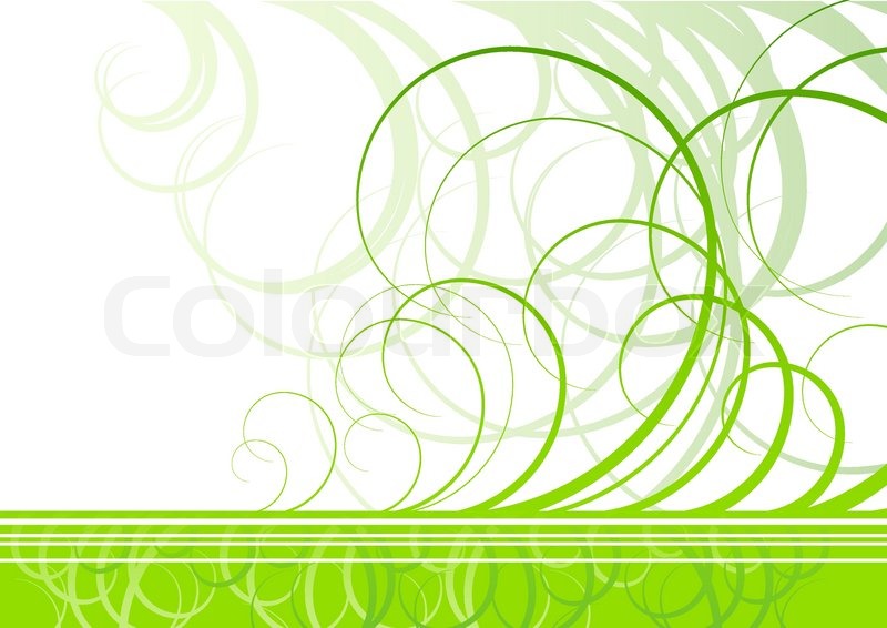 800x566 Swirl Vector Background In Green Color Stock Vector Colourbox