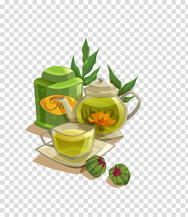 Green Tea Biluochun Flowering Tea, Tea Cup Transparent Background 609x704 Green Tea Biluochun Flowering Tea, Tea Cup Transparent Background