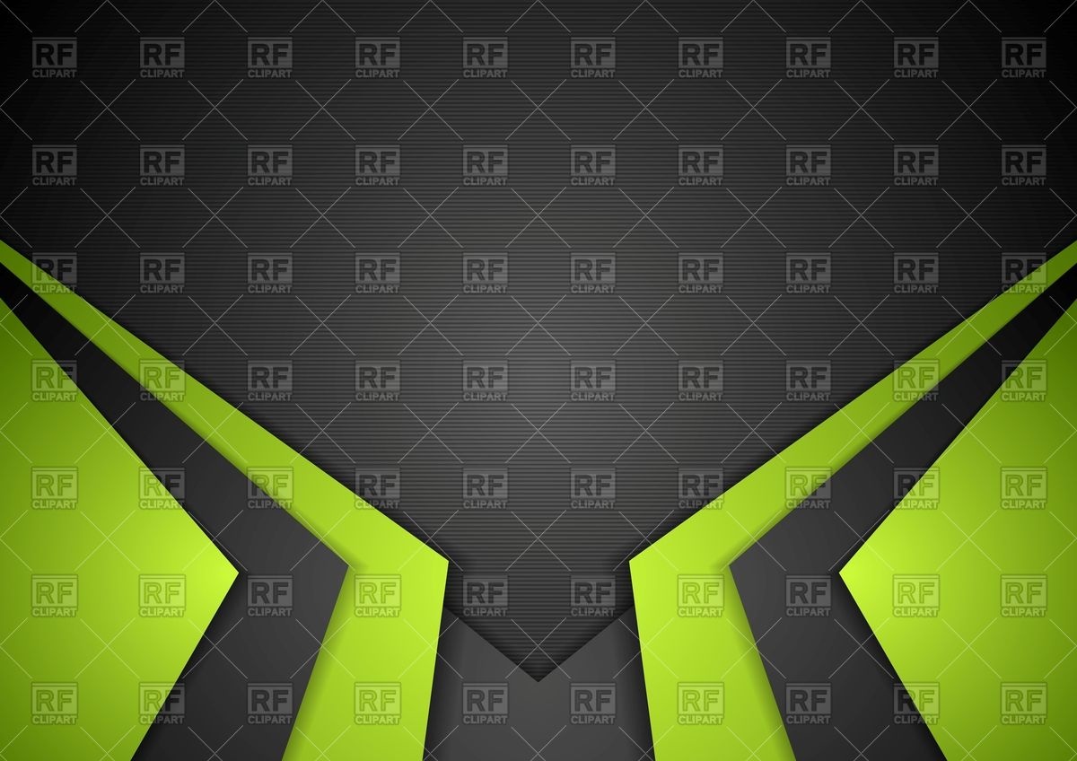 1200x848 Black And Green Tech Corporate Background With Triangles Vector