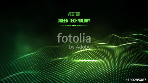 500x281 Green Technology Background Green Energy Vector Illustration