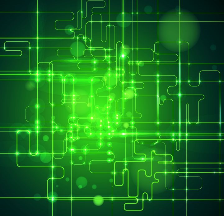 720x695 Abstract Green Technology Business Artwork Background Illustration