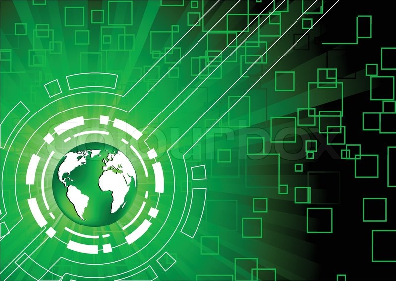 800x567 Vector Green Tech Background Clip Art Stock Vector Colourbox