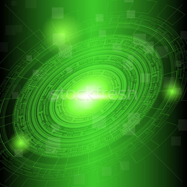 600x600 Abstract Dark Green Technology Background Vector Illustration