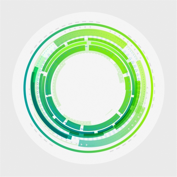 600x599 Abstract Technology Circles Background Free Vector In Adobe