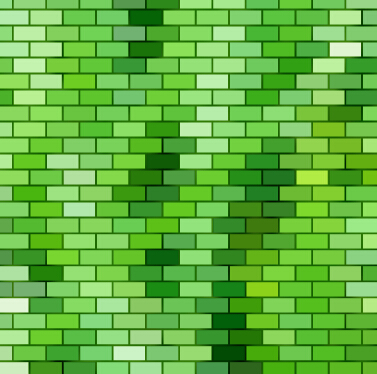 377x374 Green Brick Wall Texture Background Vector Free Download
