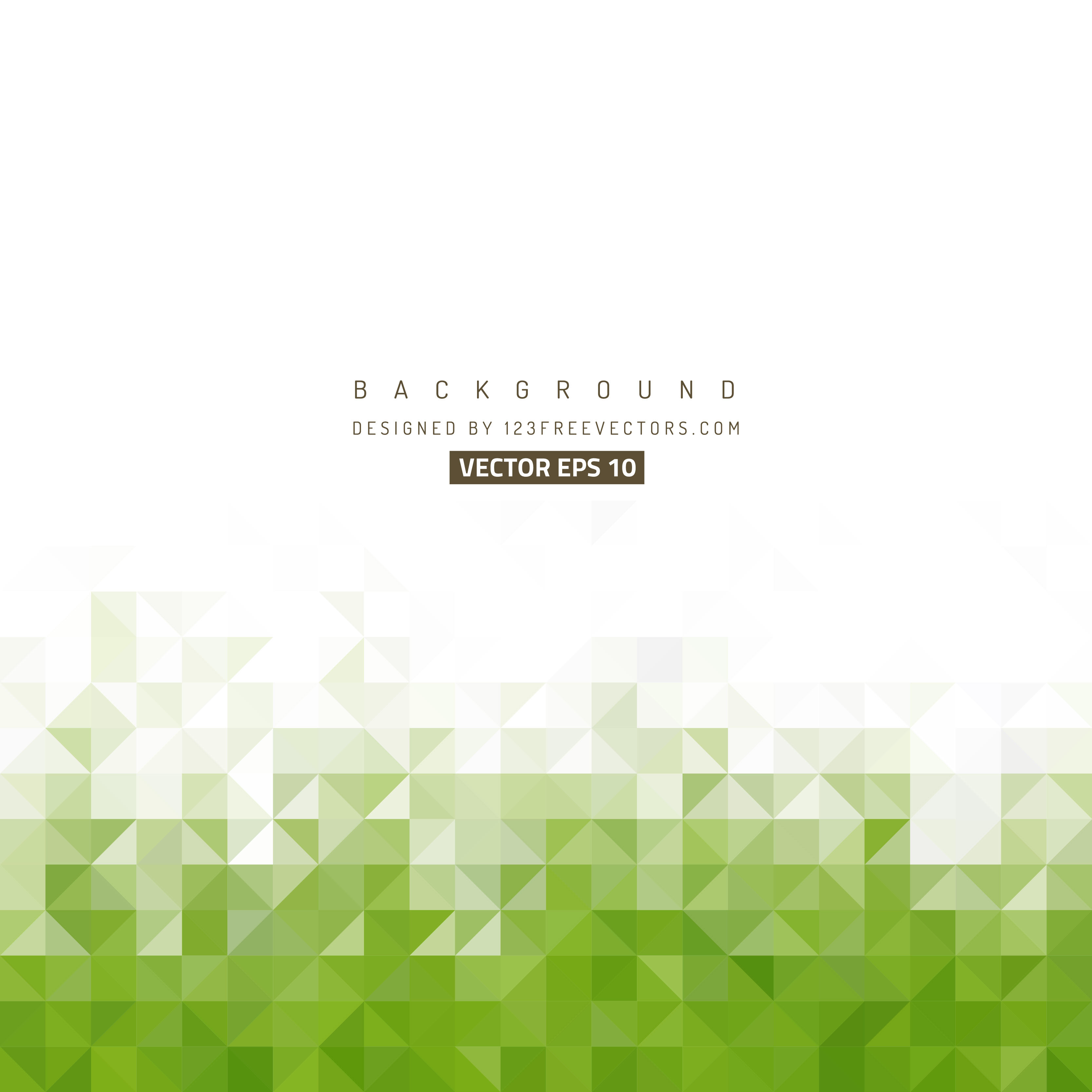 3333x3333 White Green Triangle Background Vector