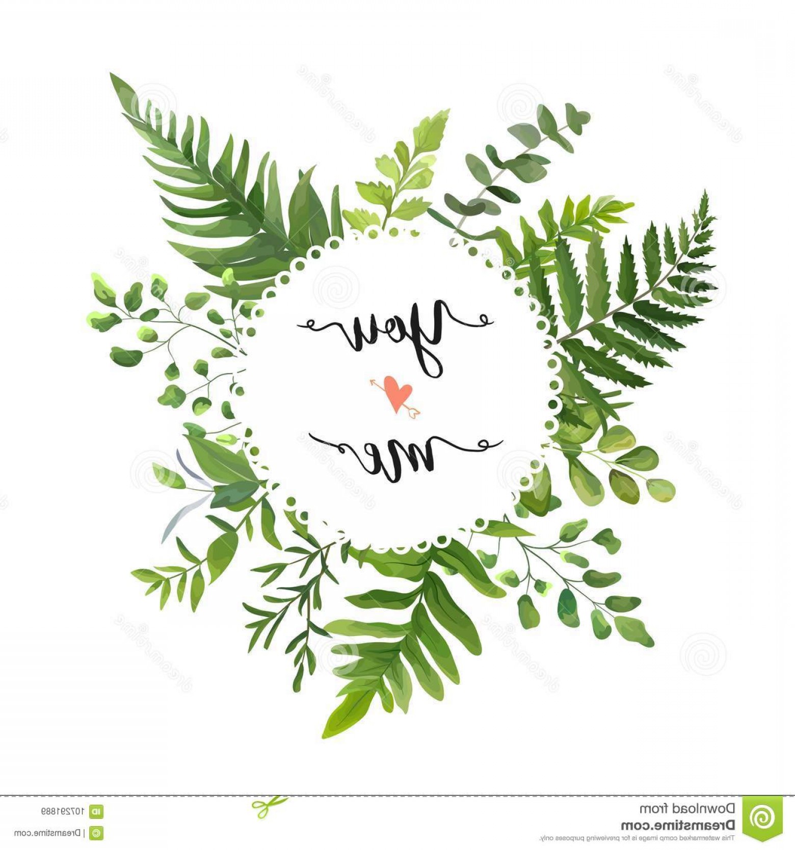 1560x1668 Green Leaves Foliage Vector Round Greenery Leaf Wreath Eucaly