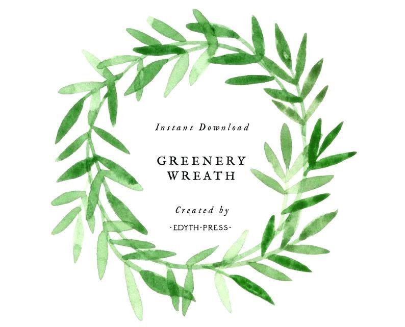 794x641 Green Wreath Greenery Watercolor Vector Foam Ideas