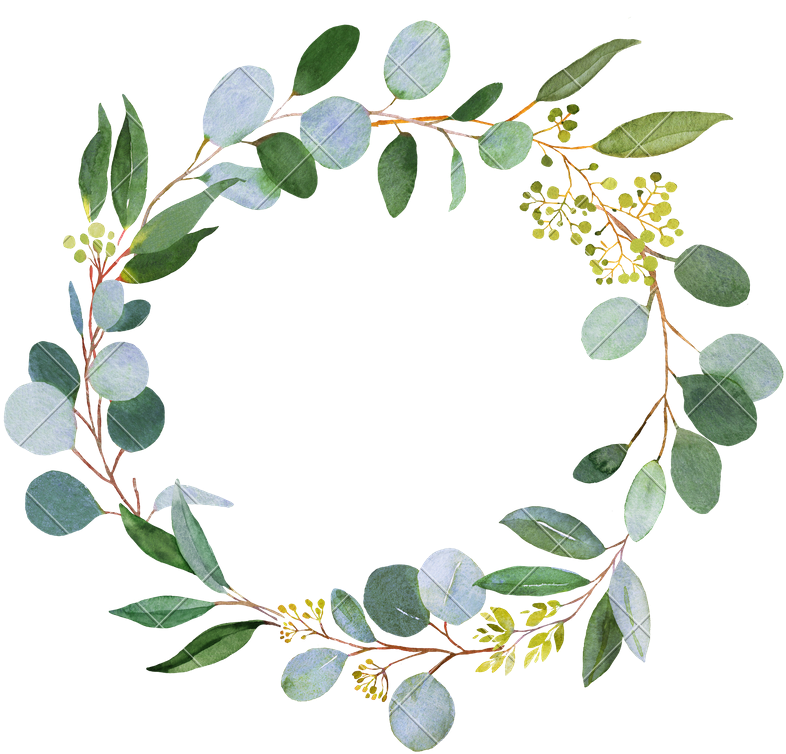 786x754 Download Green Wreath Png Picture Black And White
