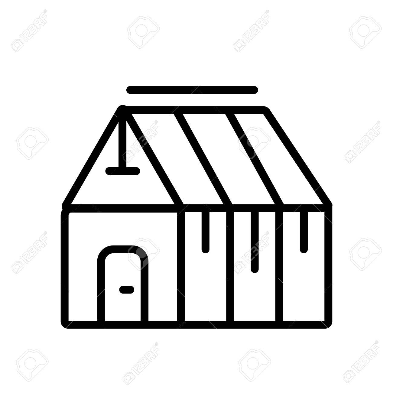 1300x1300 Greenhouse Icon Vector Isolated On White Background, Greenhouse