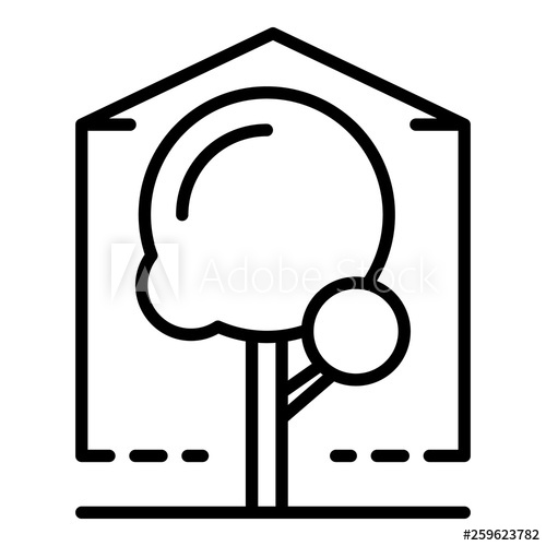 500x500 Greenhouse Icon Outline Greenhouse Vector Icon For Web Design