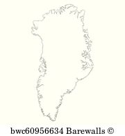 Greenland Map Vector