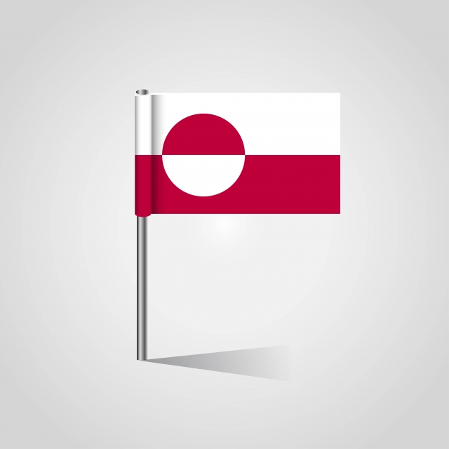640x640 Greenland Flag Map Pin, Backdrop Png And Vector