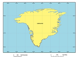 255x197 Greenland Free Vector Map