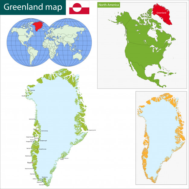 626x626 Greenland Map Vector Premium Download