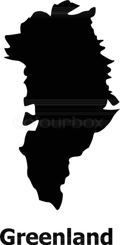 392x800 Greenland Map Icon Simple Stock Vector Colourbox