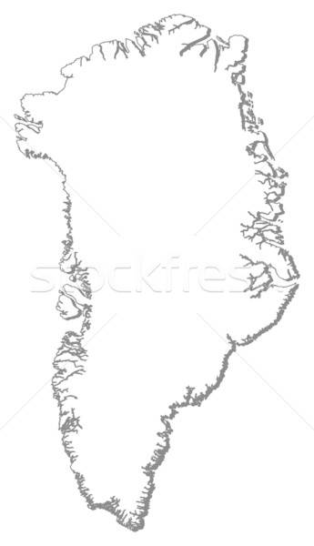 345x600 Map Of Greenland Vector Illustration Steffen Hammer