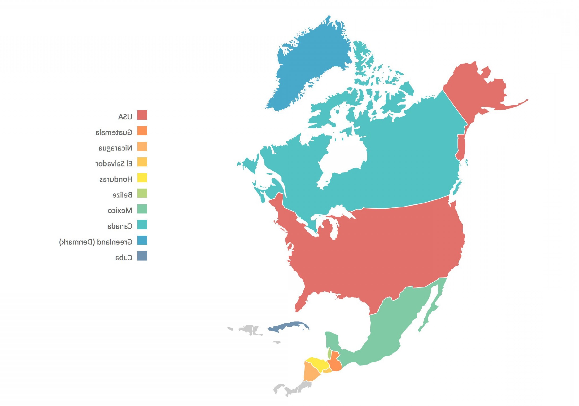 2448x1716 Picture Of Vector Map Of Us And Canada Catchsplace