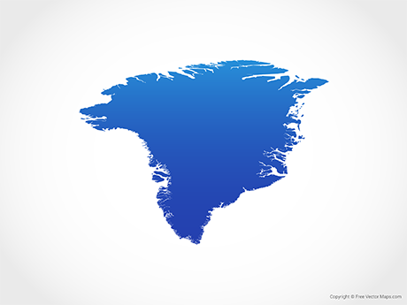 460x345 Vector Map Of Greenland