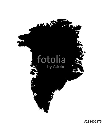 417x500 Map Of Greenland Vector Image Stock Image And Royalty Free