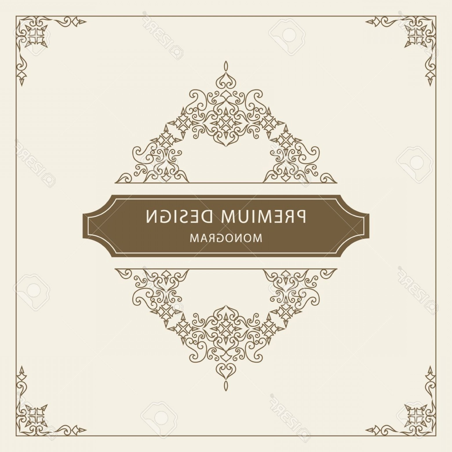 1560x1560 Photostock Vector Vector Illustration Of Vintage Ornament Greeting