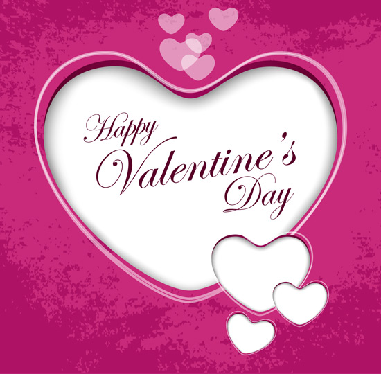 550x540 Valentined Greeting Card Vector