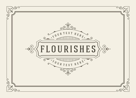 450x326 Vintage Ornament Greeting Card Vector Template Retro Luxury