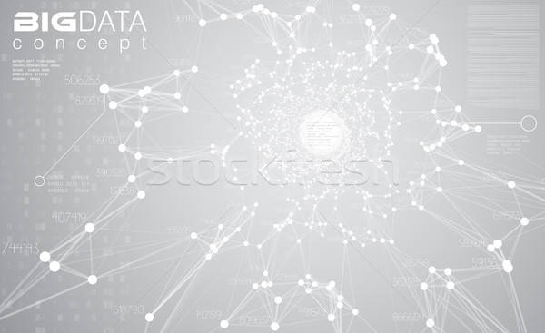 600x367 Big Data Light Grey Background Vector Illustration White