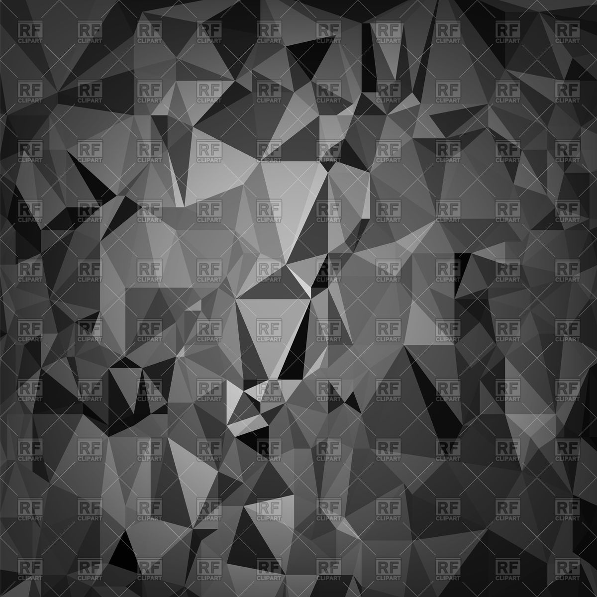 1200x1200 Abstract Digital Polygonal Grey Background Vector Image