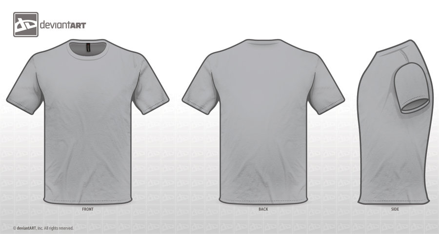 Grey T Shirt Vector