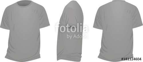 Grey T Shirt Vector Illustration Stock Image And Royalty Free 500x218 Grey T Shirt Vector Illustration Stock Image And Royalty Free