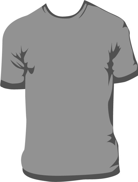Grey T Shirt Vector at Vectorified.com | Collection of Grey T Shirt