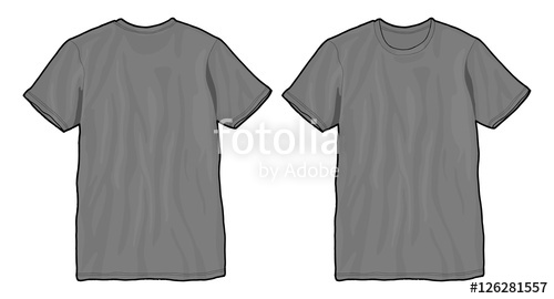Grey T Shirt Template Vector Stock Image And Royalty Free Vector 500x270 Grey T Shirt Template Vector Stock Image And Royalty Free Vector